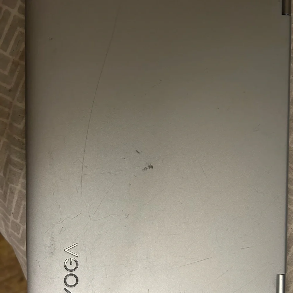 Lenovo Silver Laptop Sleek Design Aluminum Finish